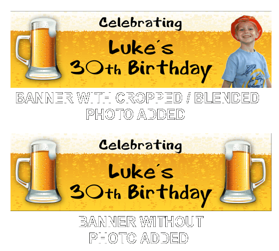 Your Photo's Can Be Added To Any Banner